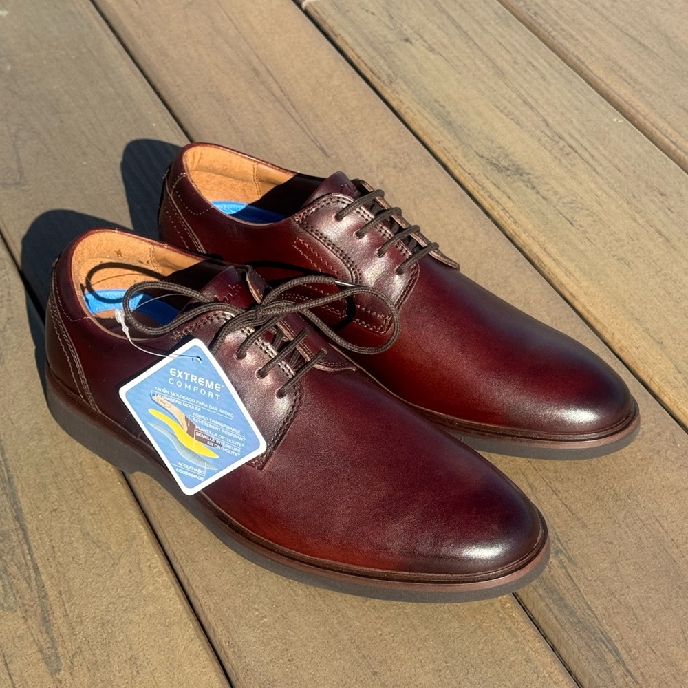 NWT Clark’s Men’s Malwood Lace Brown Leather Dress Shoe